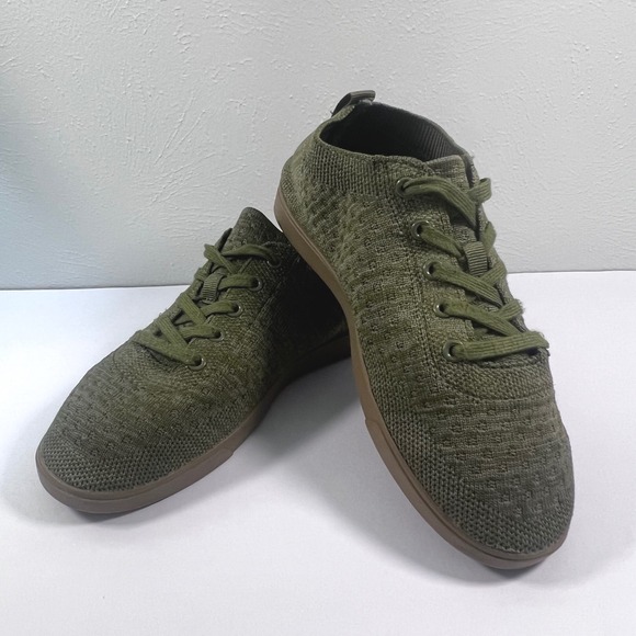 SUAVS Zilker Knit‎ Olive Green Casual Minimalist Sneaker Shoes Men's 4 Women's 6